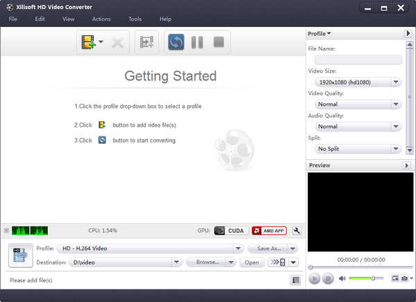 Run Xilisoft HD Video Converter