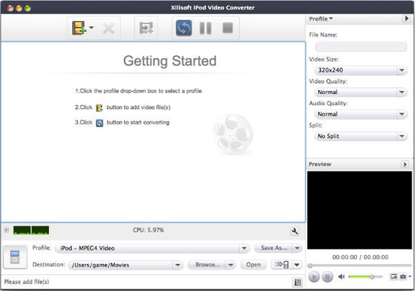 Xilisoft iPod Video Converter for Mac