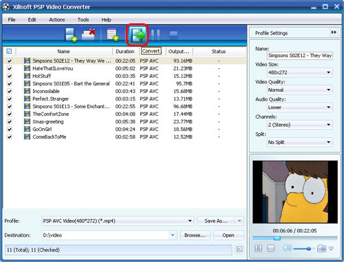 Convert WMV to PSP