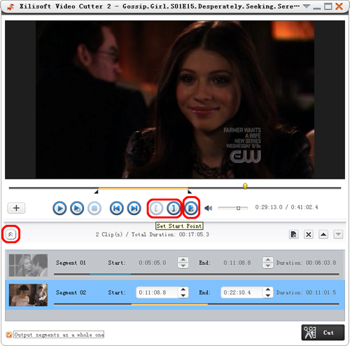 set clip segments