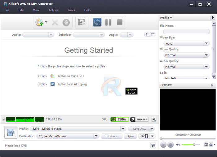 Xilisoft DVD to MP4 Converter - convert DVD to MP4, convert DVD to MPEG4