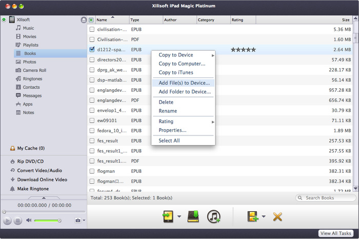 Xilisoft iPad Magic Platinum for Mac 