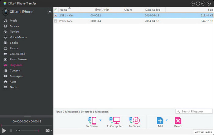 Xilisoft iPhone Transfer