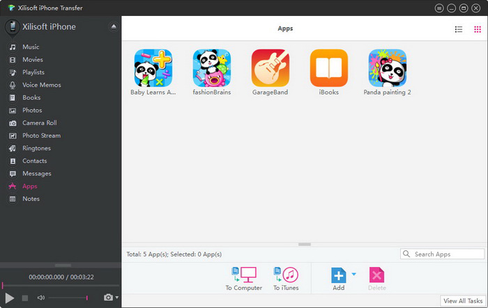 Xilisoft iPhone Transfer