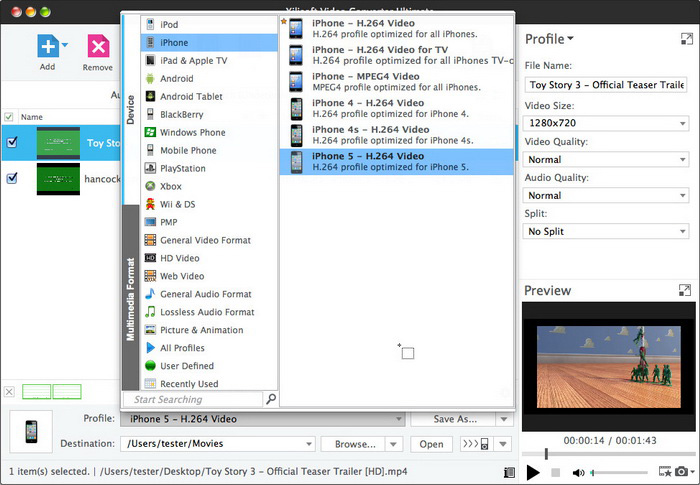 Xilisoft Video Converter Ultimate for Mac